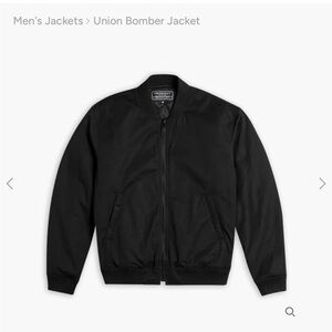 Thursday boot co union bomber jacket Large black